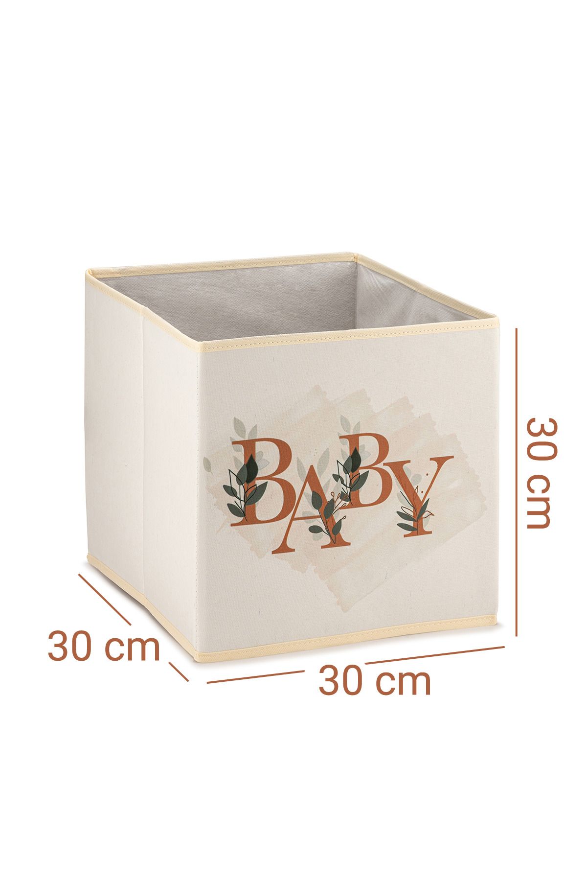 4’lü Baby Dolap İçi Düzenleyici Kutu - 30x30x30 cm Katlanabilir Çok Amaçlı Saklama Kutusu