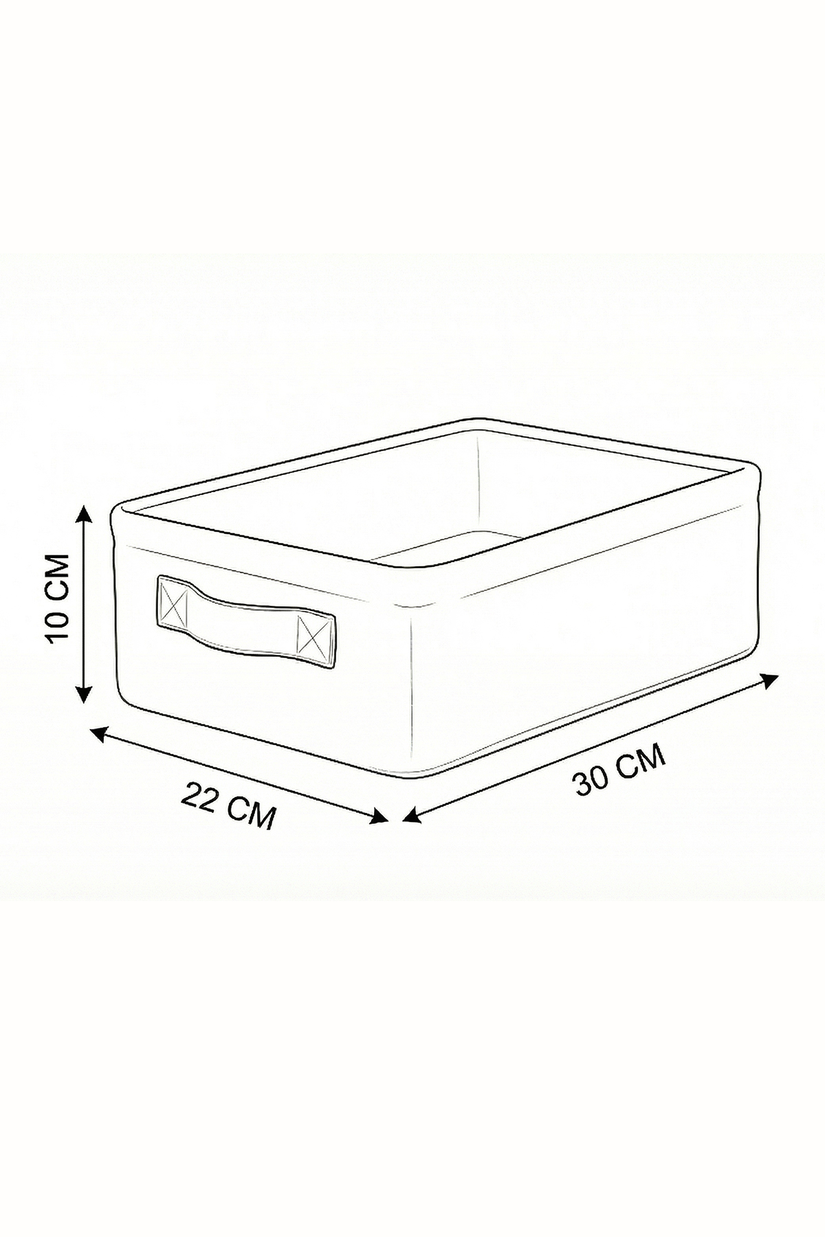 2 li Havlu Kumaş Banyo Düzenleyici Sepet Dekoratif Çok Amaçlı Organizer Kutu 37x27x10-30x22x10