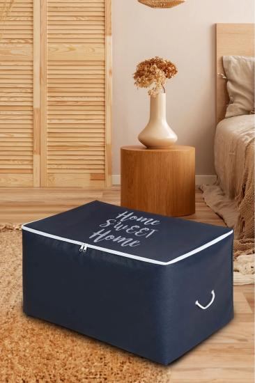 Orta Boy Home Sweet Home Lacivert Renk Hurç 52x28x31