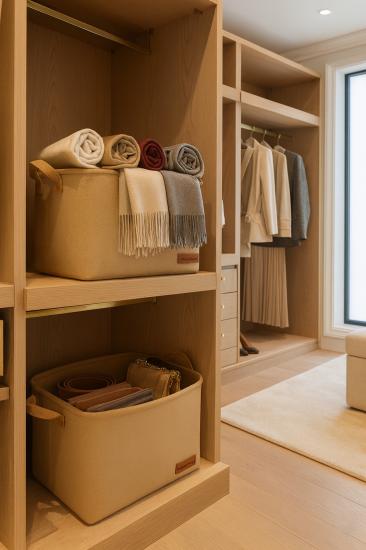 2`li Büyük Boy Dolap İçi Çamaşır Çocuk Odası Oyuncak Düzenleyici Katlanır Saklama Sepeti