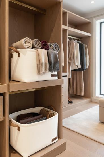 2`li Büyük Boy Dolap İçi Çamaşır Çocuk Odası Oyuncak Düzenleyici Katlanır Saklama Sepeti