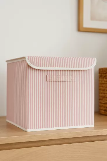 Pudra Çizgili Kapaklı Kutu