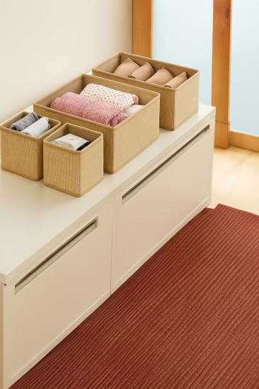 4’lü Jüt Kumaş Organizer Set – Çekmece ve Dolap İçi Kullanıma Uygun, Katlanabilir Düzenleyici