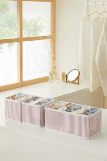 3 Parça Çekmece ve Dolap İçi Düzenleyici Kutu Seti, Çok Amaçlı Organizer