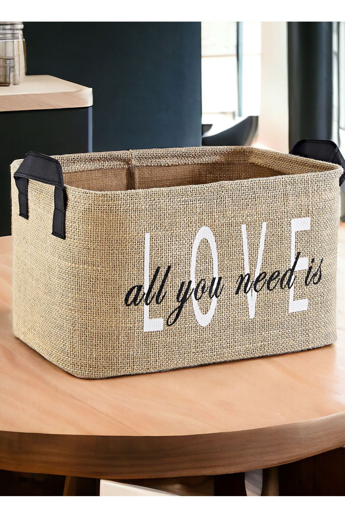 Love%20Baskılı%20Jüt%20Dolap%20Içi%20Çocuk%20Odası%20Oyuncak%20Düzenleyici%20Katlanır%20Saklama%20Sepeti%20Organizer